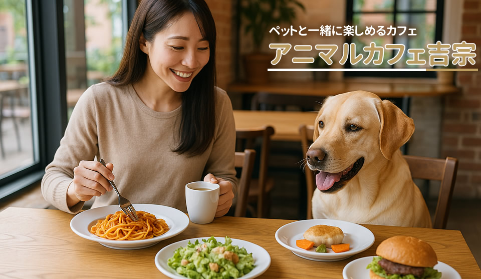 ペットと楽しめる　アニマルカフェ吉宗